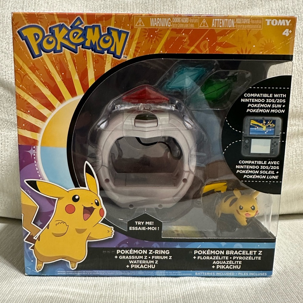 Pokémon Z-Power Ring and Bracelet Toy with Pikachu
